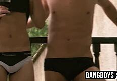 Perverted Jock Barebacked In Deviant Group Sex Session