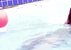 Wild swing party at beach and pool with melissa devassa