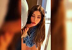 Petite Stepsister Rides For Creampie