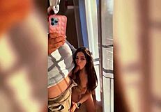 Petite Stepsister Rides For Creampie