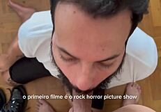 Bearded Man Sucks 41 Cocks in Wild Gay Session