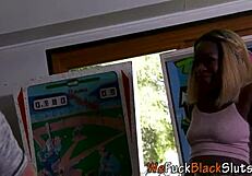 Ebony Teen Blows And Rides Cock To Facial!