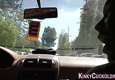 facialized cuckolding ho in group femdom scene