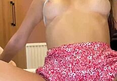 wet clothed sex in jacuzzi with hot tall brunette teen