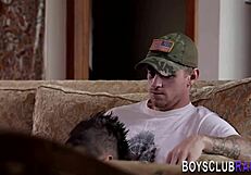 Twink In Raw Fucking Threeway Gets Spermed