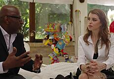 wild anal slut eden ivy sweats on big black cock