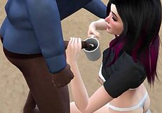 free-use office slut gets humiliated by workers - part 5