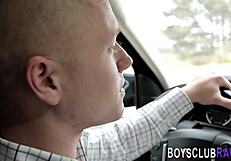 Twink In Raw Fucking Threeway Gets Spermed