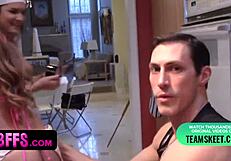 Strapped for an erotic partner sit and trade frequency between two bareback lovers