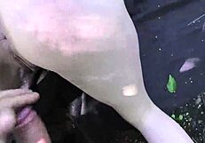 Park Walk Leads to Cum Swallow!