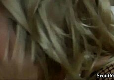 Horny milf in lingerie gets hard ass fuck with blowjob