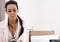 Nurse handles student's hard erection with care