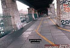 german big tits woman does real blind date casting on street