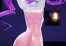 Hololive's Tocoyami Towa in 3D cartoon action hints at wild Bass Knight moves