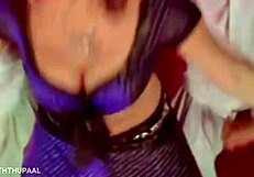 Watch, this hot telugu actress still trying to break away from the script on camera