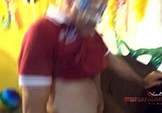 Carnival Thong Party Features Intense Banging And Blowjobs