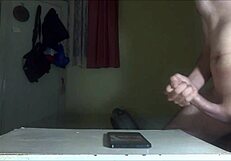 Jerking hard for Cassidyboo, watch her cum on face