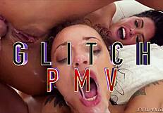 Teen Bitches In Glitch PMV: Double Penetration And Bukkake Fun.