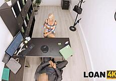 Loan4k: Hungarian Blonde with Big Tits Fucks for Cash at Office Interview