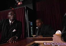 Femdom Group Fucks Cuckolder, Jizzed By Monster BBCs!