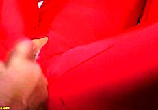 Rough groupsex in spandex catsuit, wanna join the party?