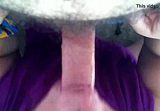 Amazing head from curvy Colombian latina!