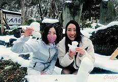 White Cat Myaako Crafts SNOW SCULPTURE Art In Nacchi Journey