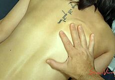 Erotic massage where a stepmom’s behind got me super aroused touching it until I crept into her and gave her a creampie