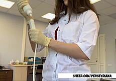 Curvy Petite Nurse Kisses Patient And Fucks Him On Hospital Desk With Wet Pussy