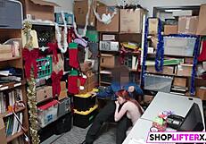 Getting caught shoplifting means sucking big cock for freedom