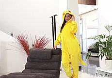 Kristy Black Handling His Pocket Monster