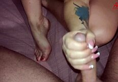 Does the milf stepmom get my cum?