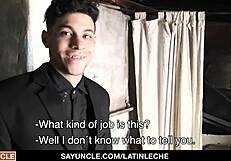 Strong Boy Danny Hired For Construction Work Ends Up Giving A Blowjob To Latin Leche