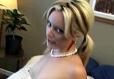 Blonde Babe In Casting Interview Strips Naked Showing Ass And Asshole