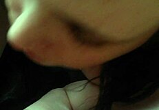 Punished slutty girlfriend gags and chokes on friend's deepthroat cock