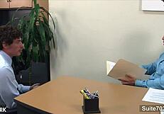 tattooed gay workers passionately fuck at work