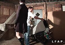 petite french chienne getting double penetration in ass and pussy