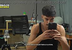 Young Brazilian Sucks Big Bareback Cock