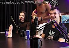 pedro talks about playboy and santa caliente with hot black woman