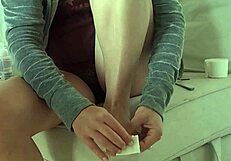 Detailed Italian European Feet Fetish Pedicure in Blue Metallic