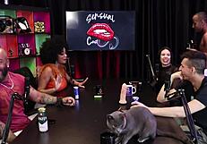 pedro talks about playboy and santa caliente with hot black woman