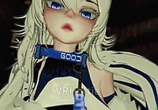 Stripper in VRChat whines provocatively and mimics stripping and dancing on a man’s lap