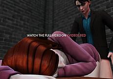 Hermione cheating on Ron with Harry gets revealed for the oblivious Ron in animated hentai