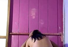 Comendo a coroa gostosona depois de trocar seu chuveiro com blowjob e big cock