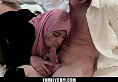 Stepbrother Seduces Hijab Stepsis for Forbidden Sex - FamilyCum
