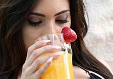 Emily Pink enjoys a relaxing spa treatment