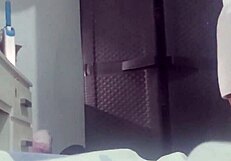 Stepmom that has just moved in catches spy cam in the dressing room