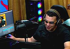 isa viajante fica peladinha no estúdio ainda pede pro ruan pegar no rabão dela que delicia - podcast pópum no barraco