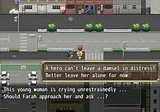 Loira tenta ajudar e acaba presa no telhado da casa dos mendigos - farah the otherworld hero - parte 2