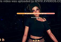 Violet plays trick or treat with a brunette friend, sharing big tits and fun